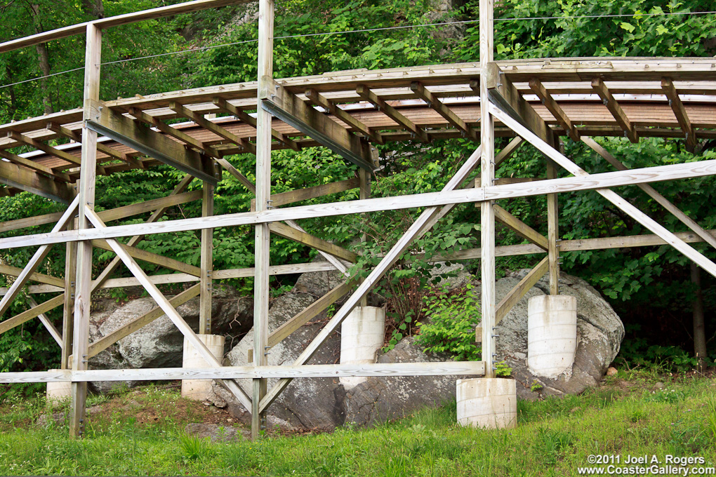 Boulders and a roller coaster