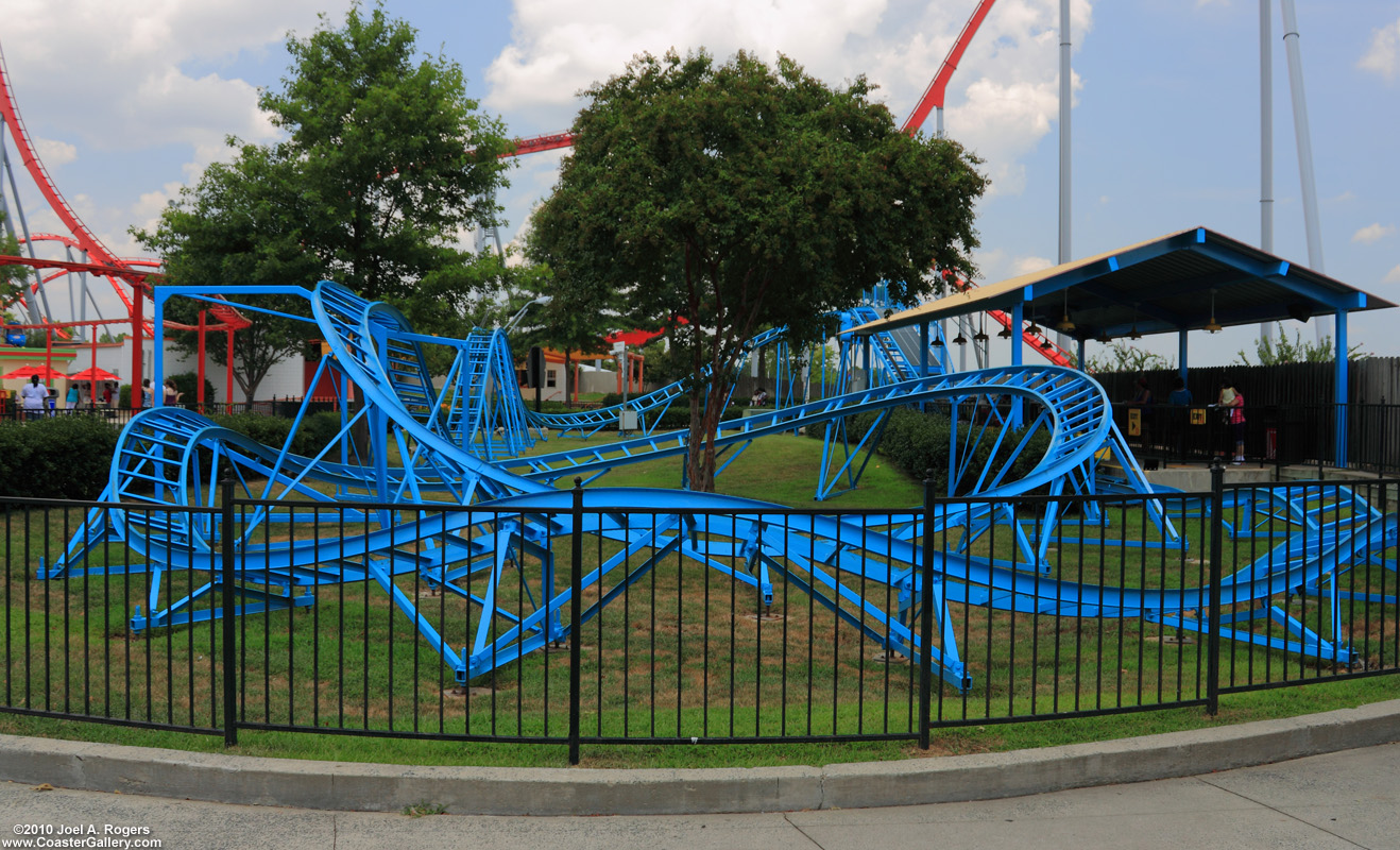 Junior roller coaster built by the Miler Coaster Company