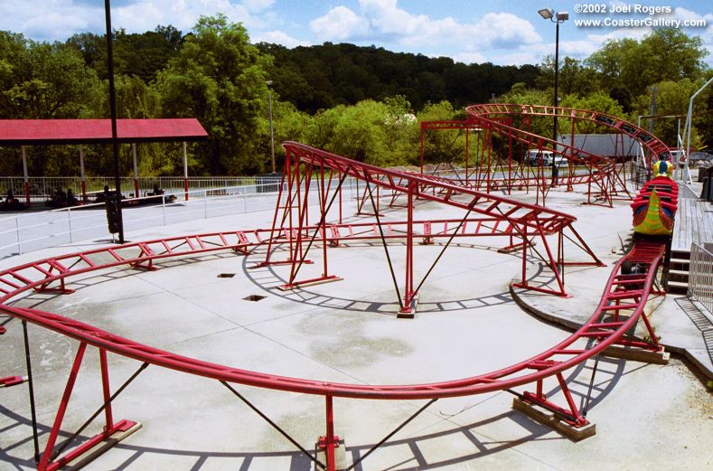 Roller coaster at Rockin' Raceway in Tennessee