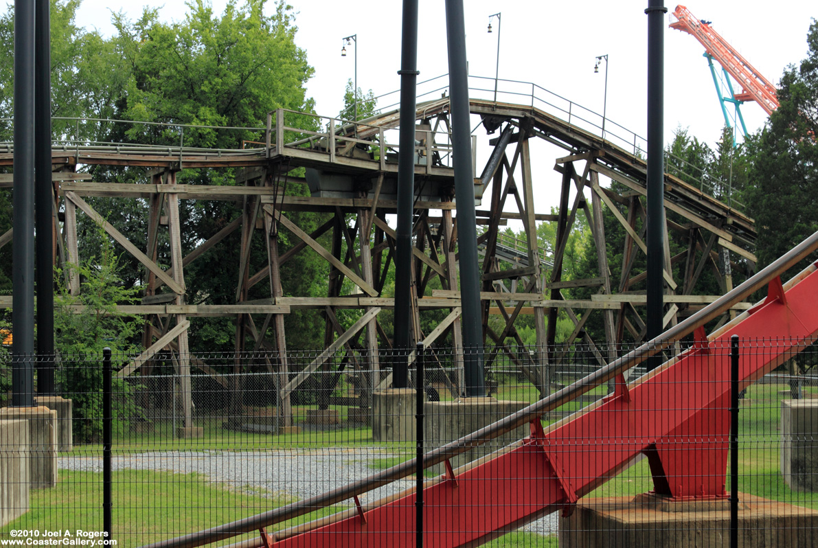 Carolina Goldrusher mine train coaster