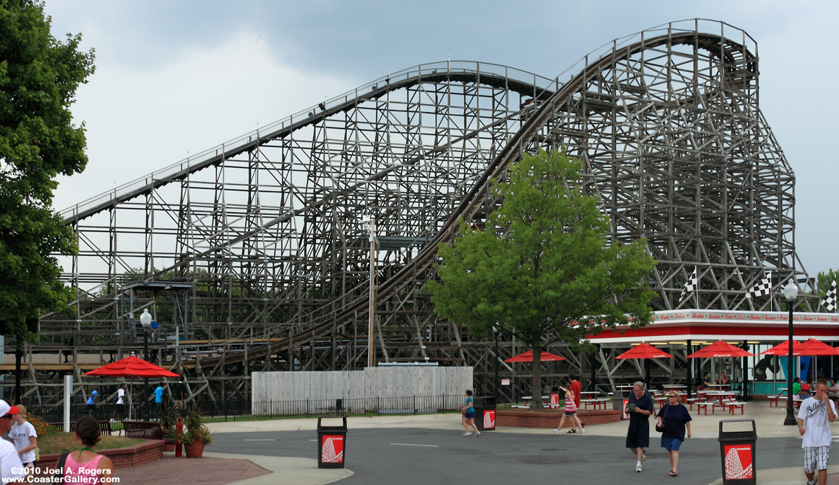 Profile of a roller coaster. Does this make you want to hurl?