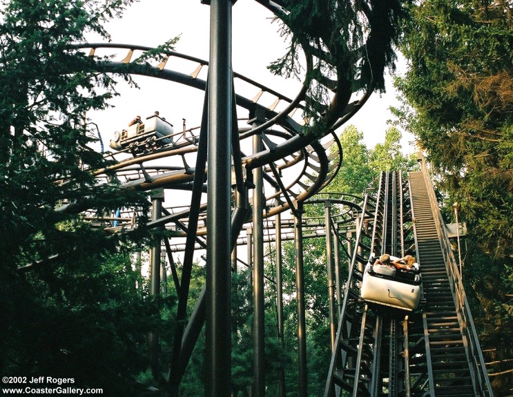 Idlewild Park amusement ride in Ligonier, Pennsylvania