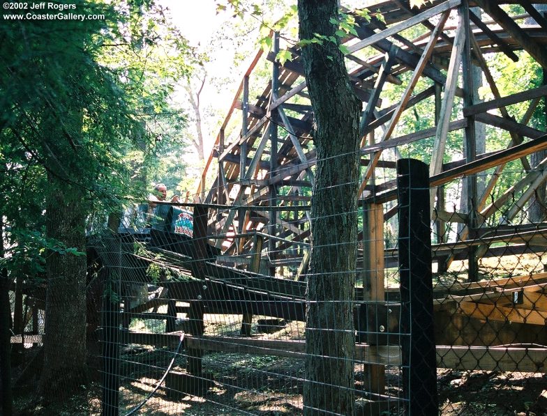 Idewild's roller coaster hidden in the woods