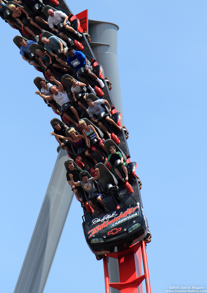 Stadium seating on a B&M roller coaster