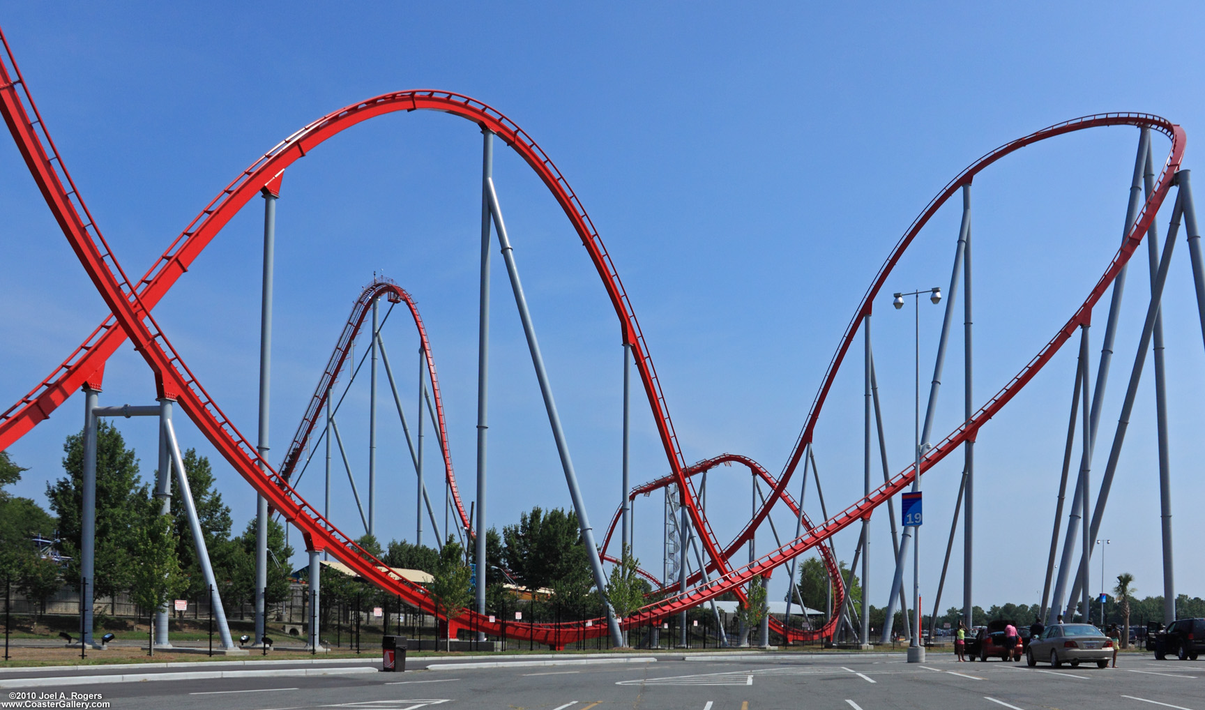 Intimidator at Carowinds amusement Park in North and South Carolina