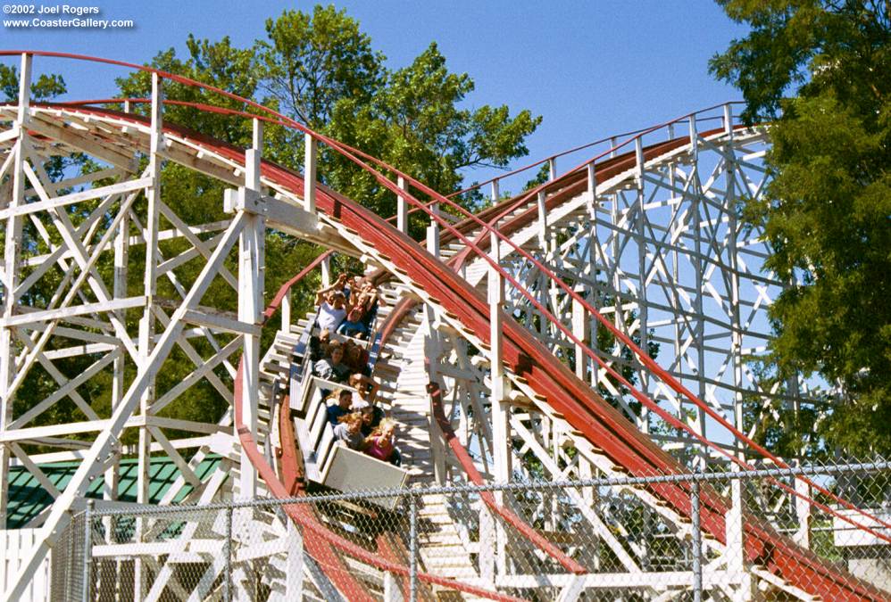 Legend roller coaster in Iowa