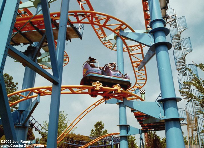 Ricochet wild mouse roller coaster in Paramount's Carowinds