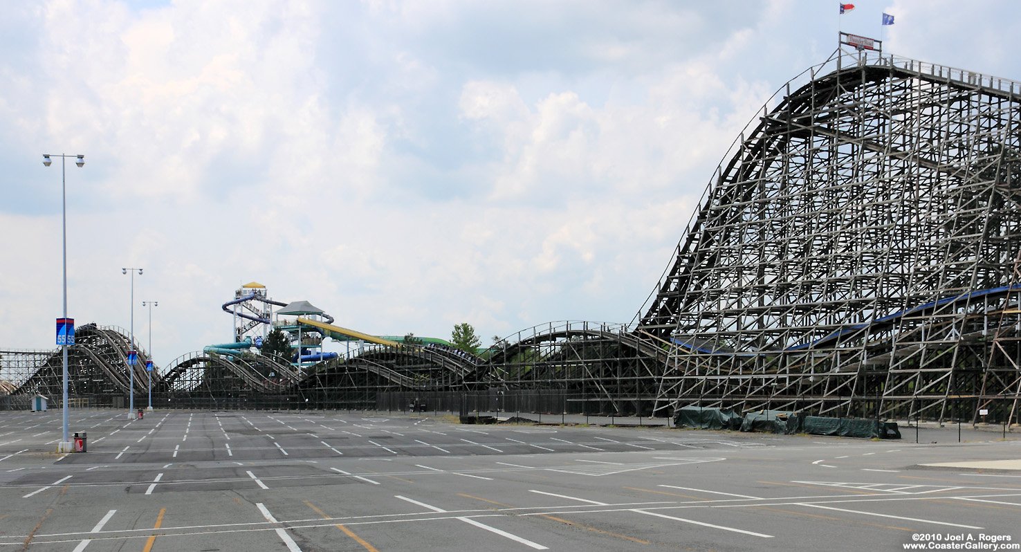 Roller coaster that travels in North and South Carolina