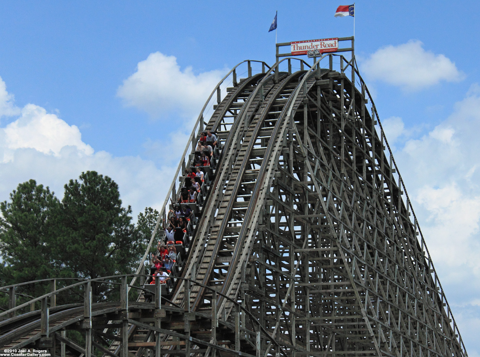 Fine art image of a roller coaster