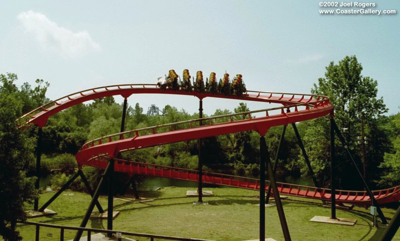 Vortex stand-up roller coaster built by B & M