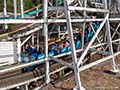 Wooden roller coaster photography
