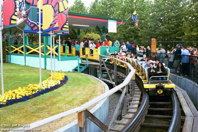 Single bench trains on PNE's Coaster