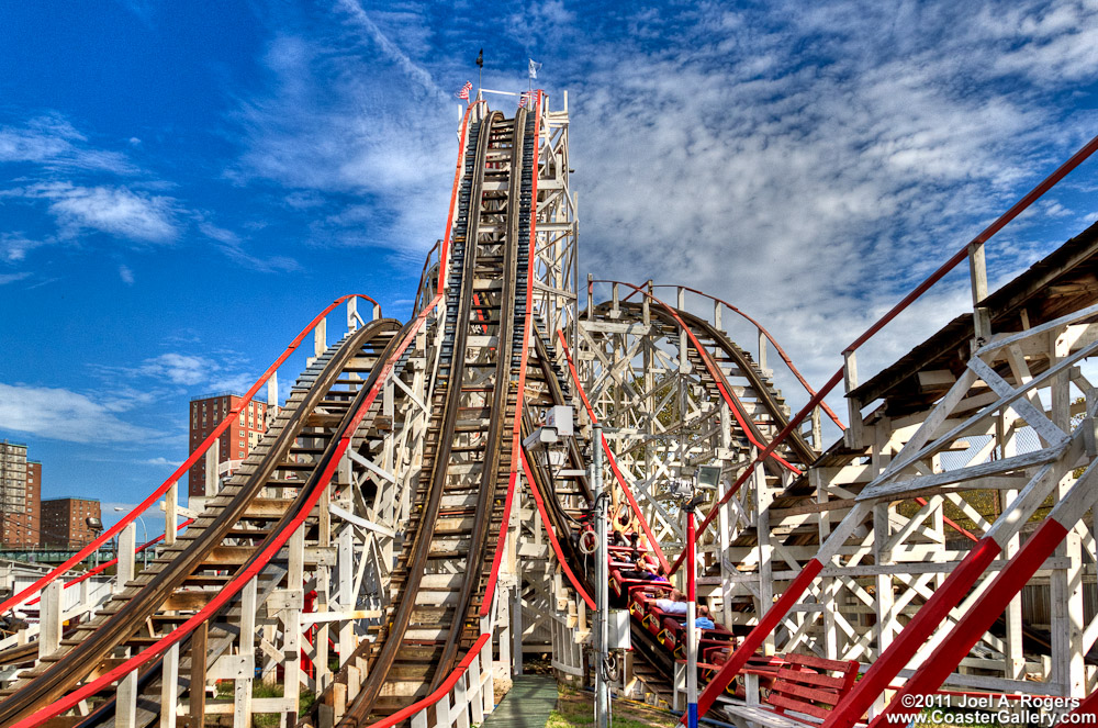 The famous Coney Island Cyclone