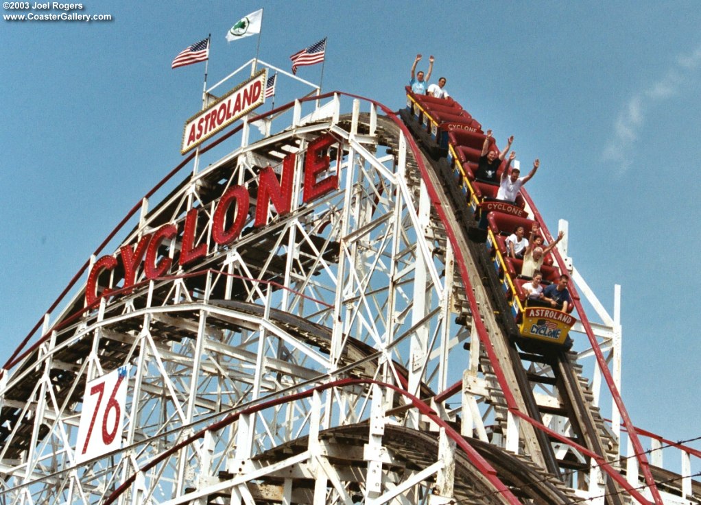 Cyclone on New York's Long Island