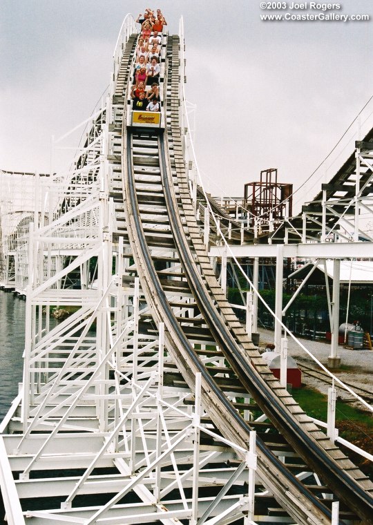 Plunge over Lake Shafer