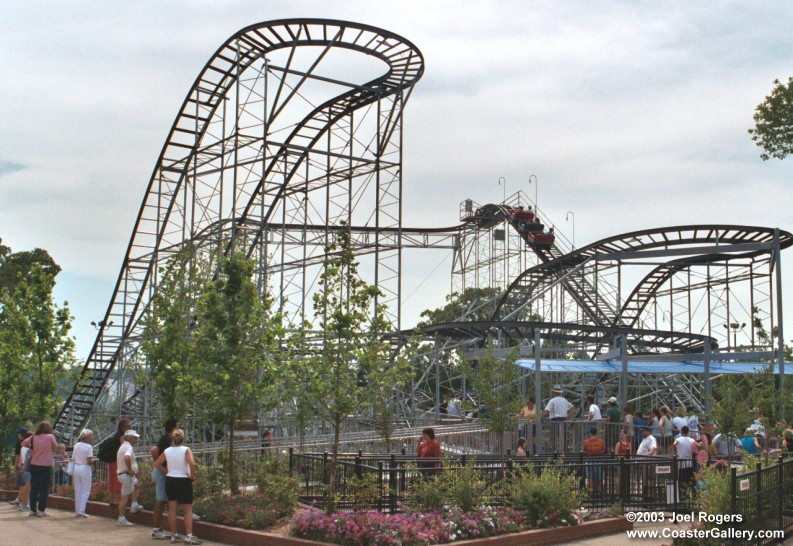 Steel roller coaster called Jack Rabbit