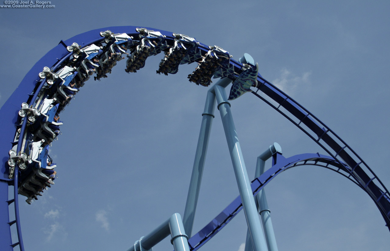 Manta roller coaster in SeaWorld Orlando. It is the largest investment in the history of SeaWorld parks.
