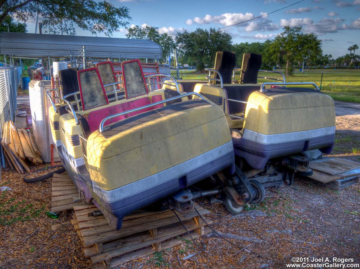 An old roller coaster in Florida