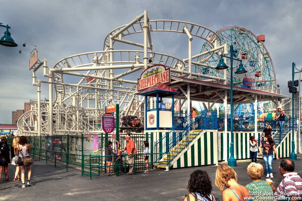 Steeple chase coaster at Scream Zone