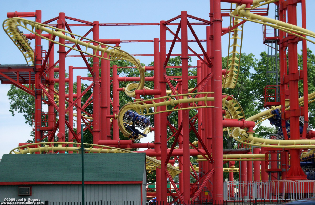 Super Flight roller coaster right outside New York City