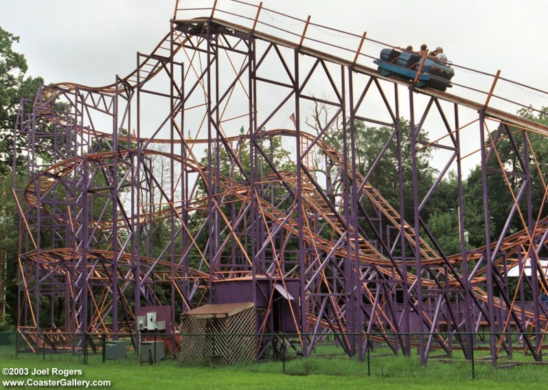 Going up the lift hill