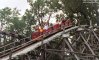 Wooden roller coaster