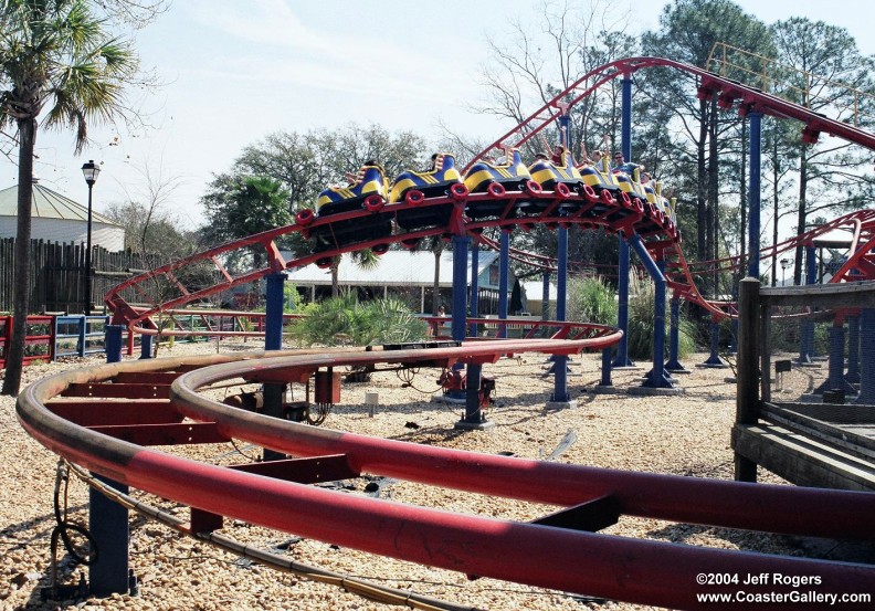 Roller skater coaster at Wild Adventures in Georgia