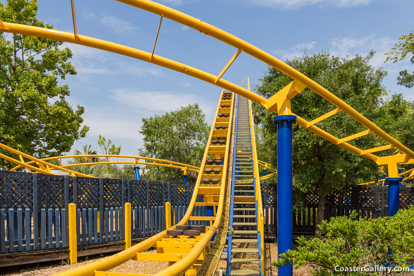 Picture of the Outpost Express coaster at Wild Adventures in Georgia