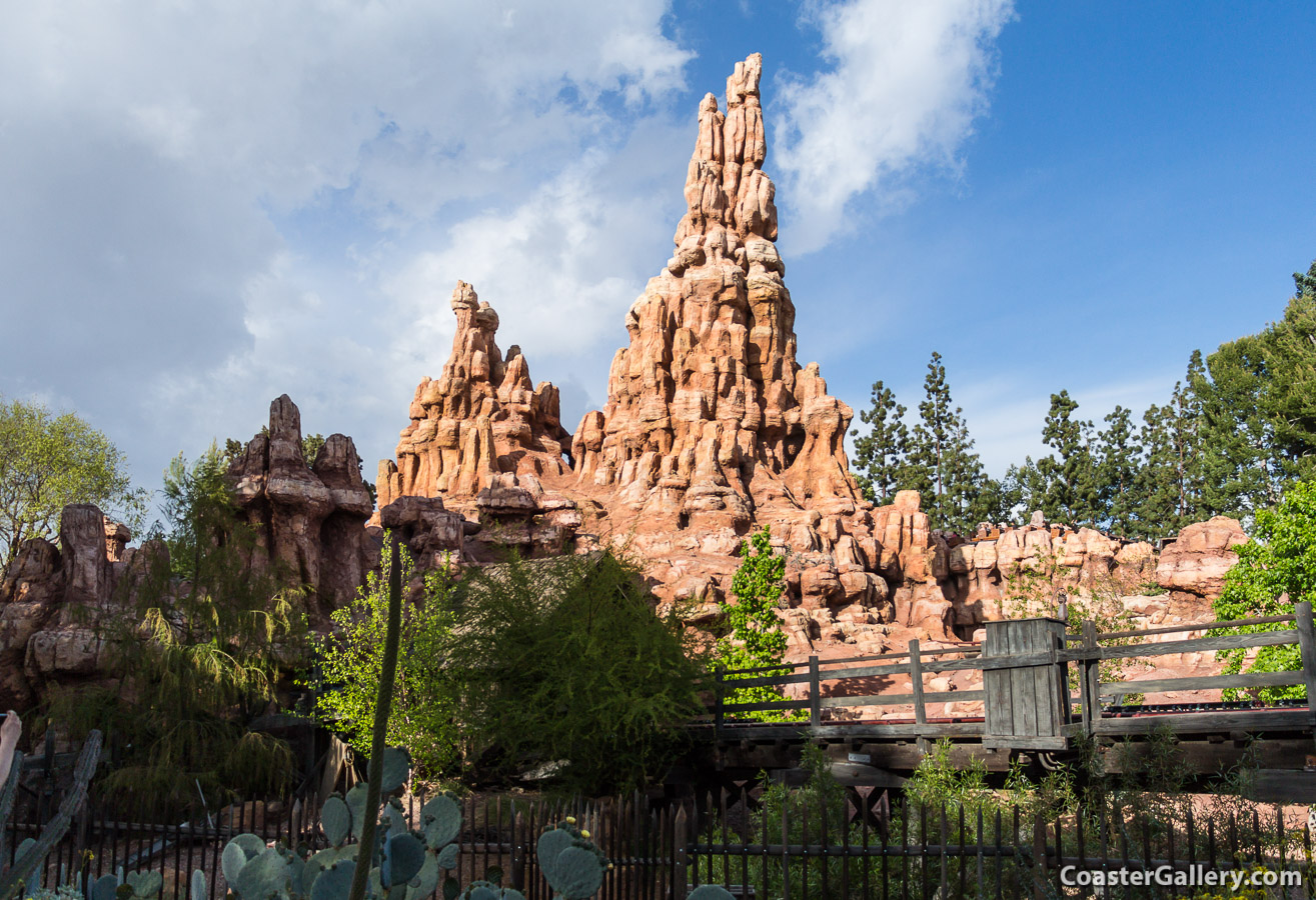 Disneyland's Big Thunder Mountain roller coaster