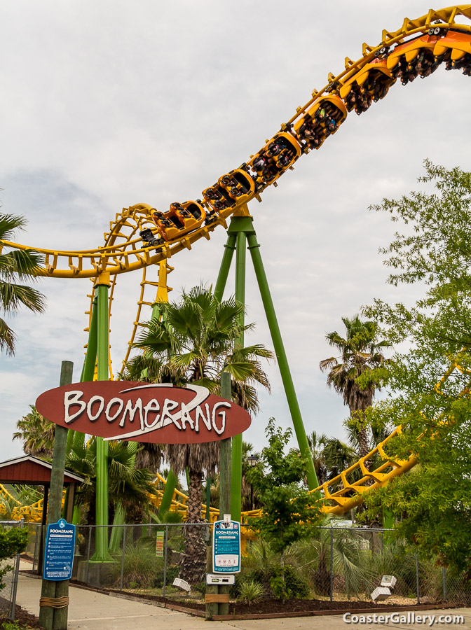 Boomerang roller coaster