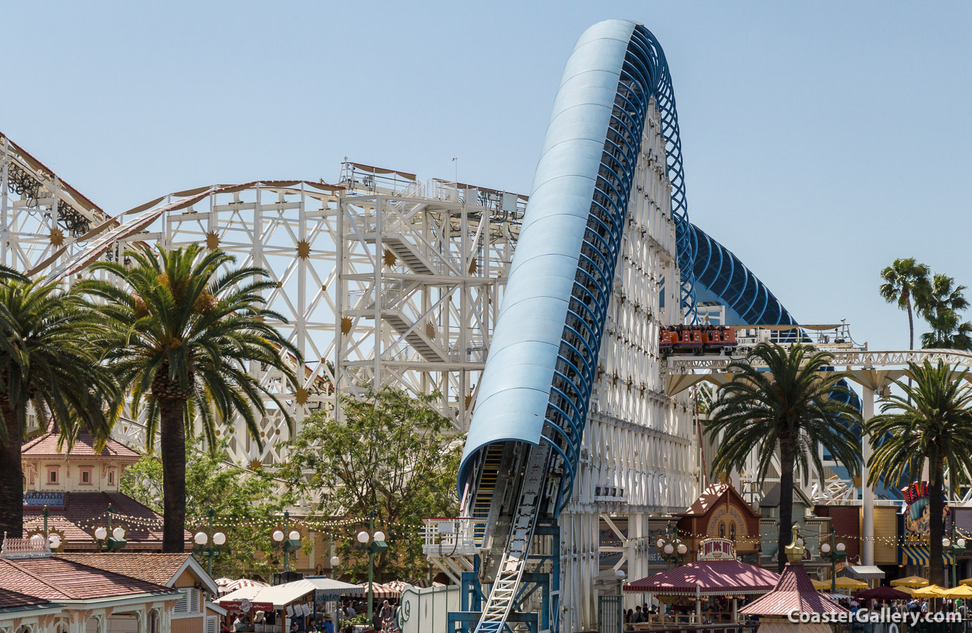 Pictures of the scary roller coaster at Disney's California Adventure Park