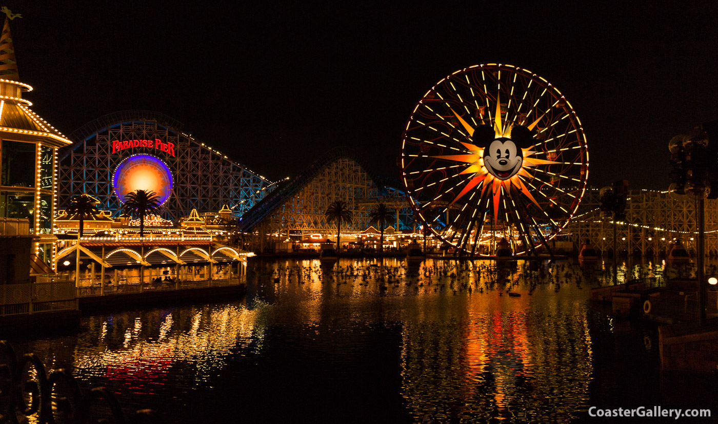 Pictures of the scary roller coaster at Disney's California Adventure Park