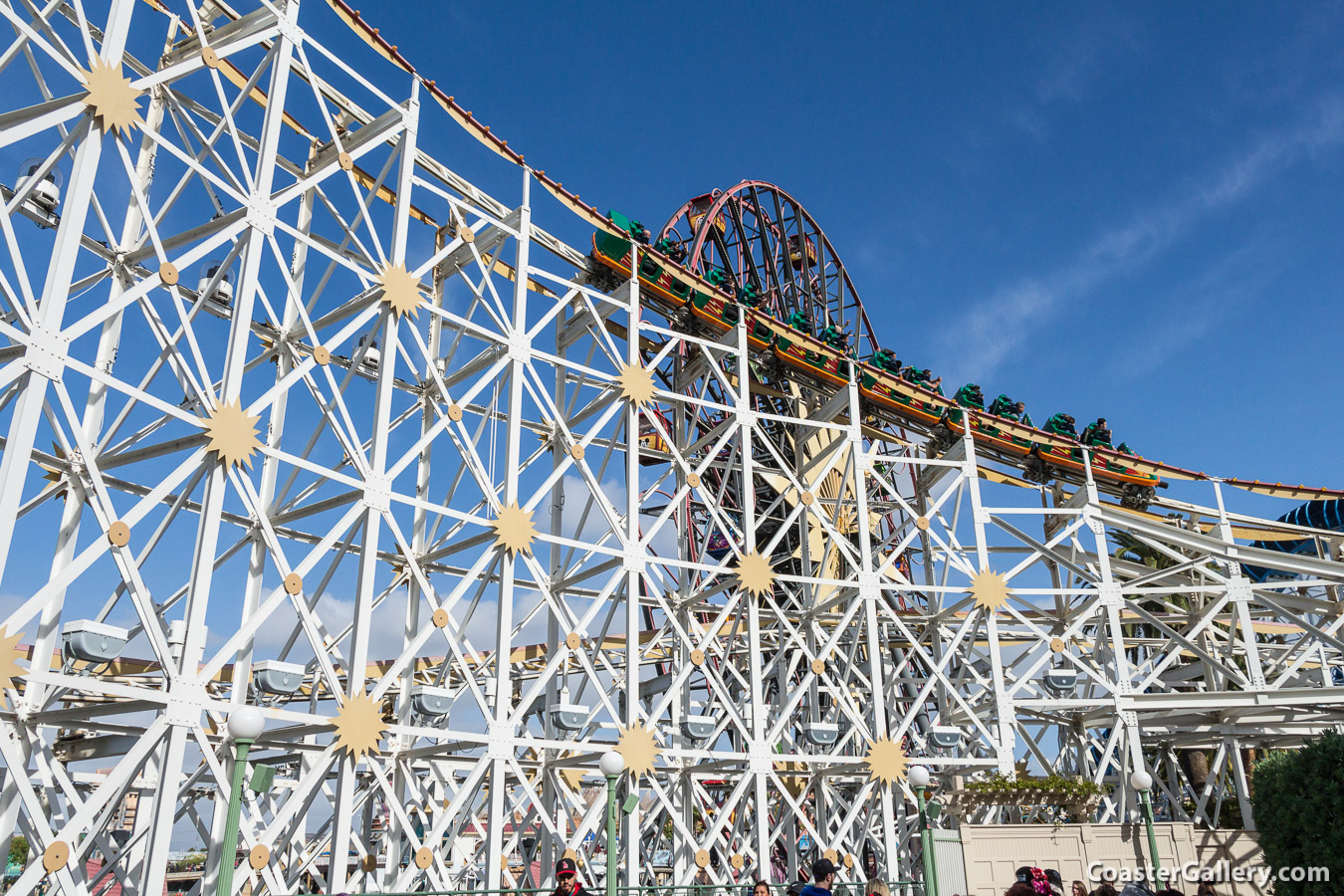 Pictures of the Incredicoaster roller coaster at Disney's California Adventure Park