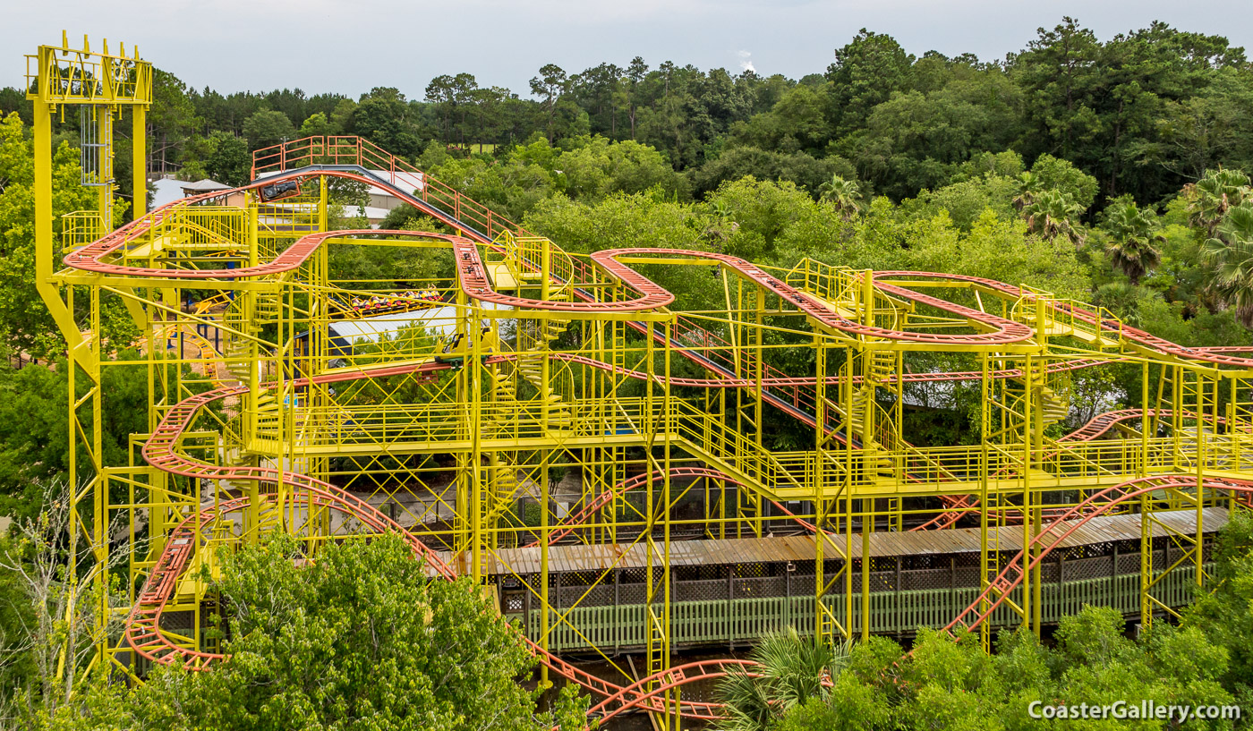 Go Bananas! Formerly the Bug Out roller coaster at Wild Adventures