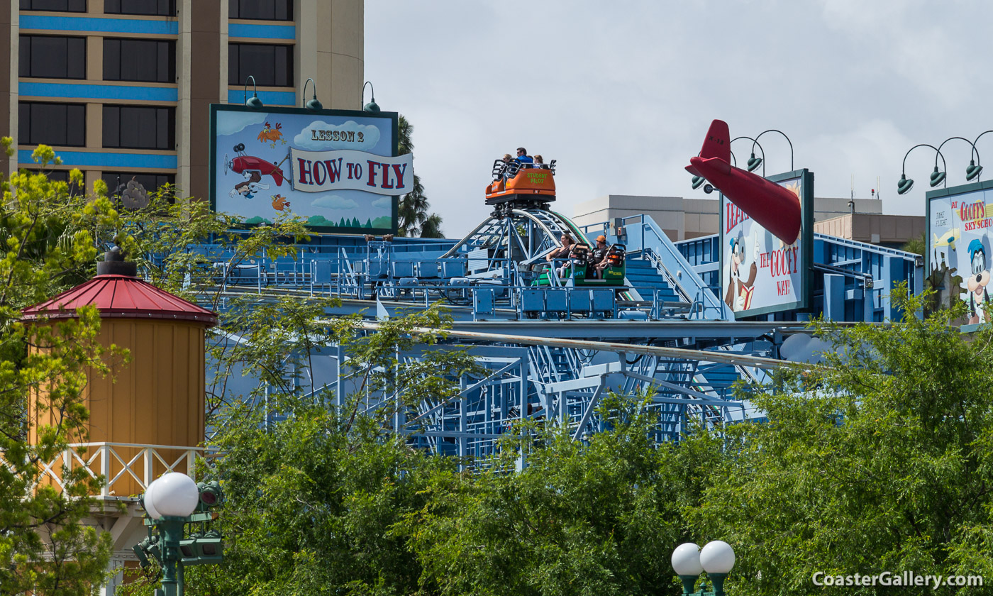 Mulholland Madness coaster converted into the Goofy's Sky School roller coaster in 2011