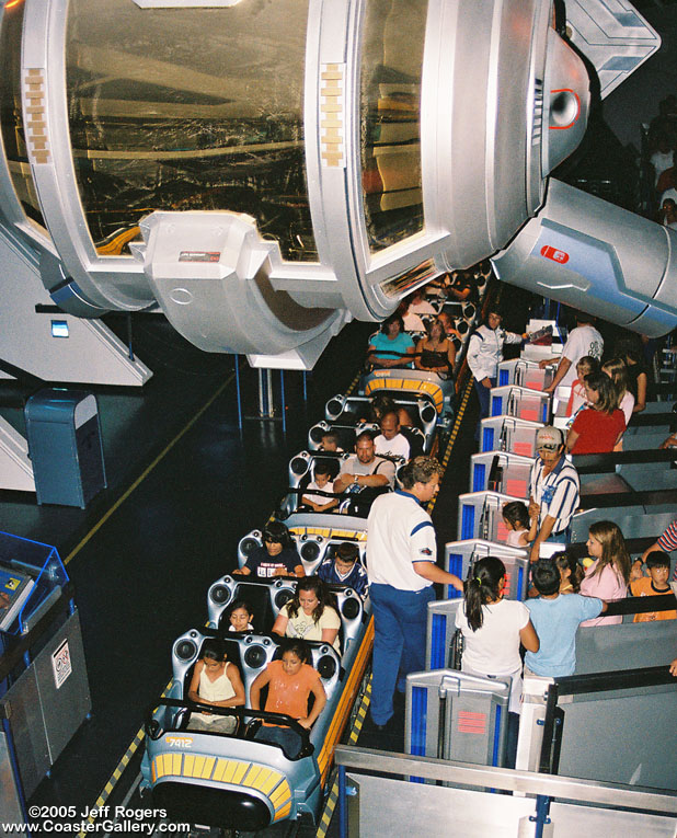 Space Mountain loading platform