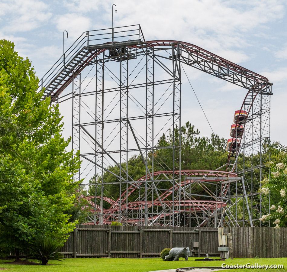 History of the Twisted Typhoon roller coaster - It was Jack Rabbit, but now it is at Fun Spot America