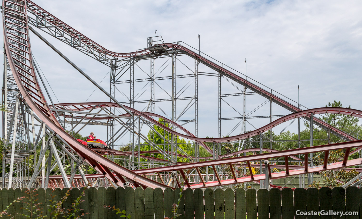 Roller coaster built by Miler Manufacturing