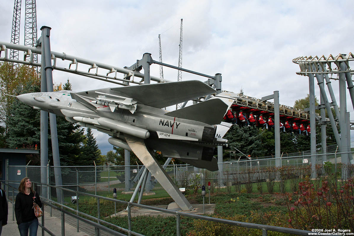 Pictures of a model F-14 Tomcat from Top Gun