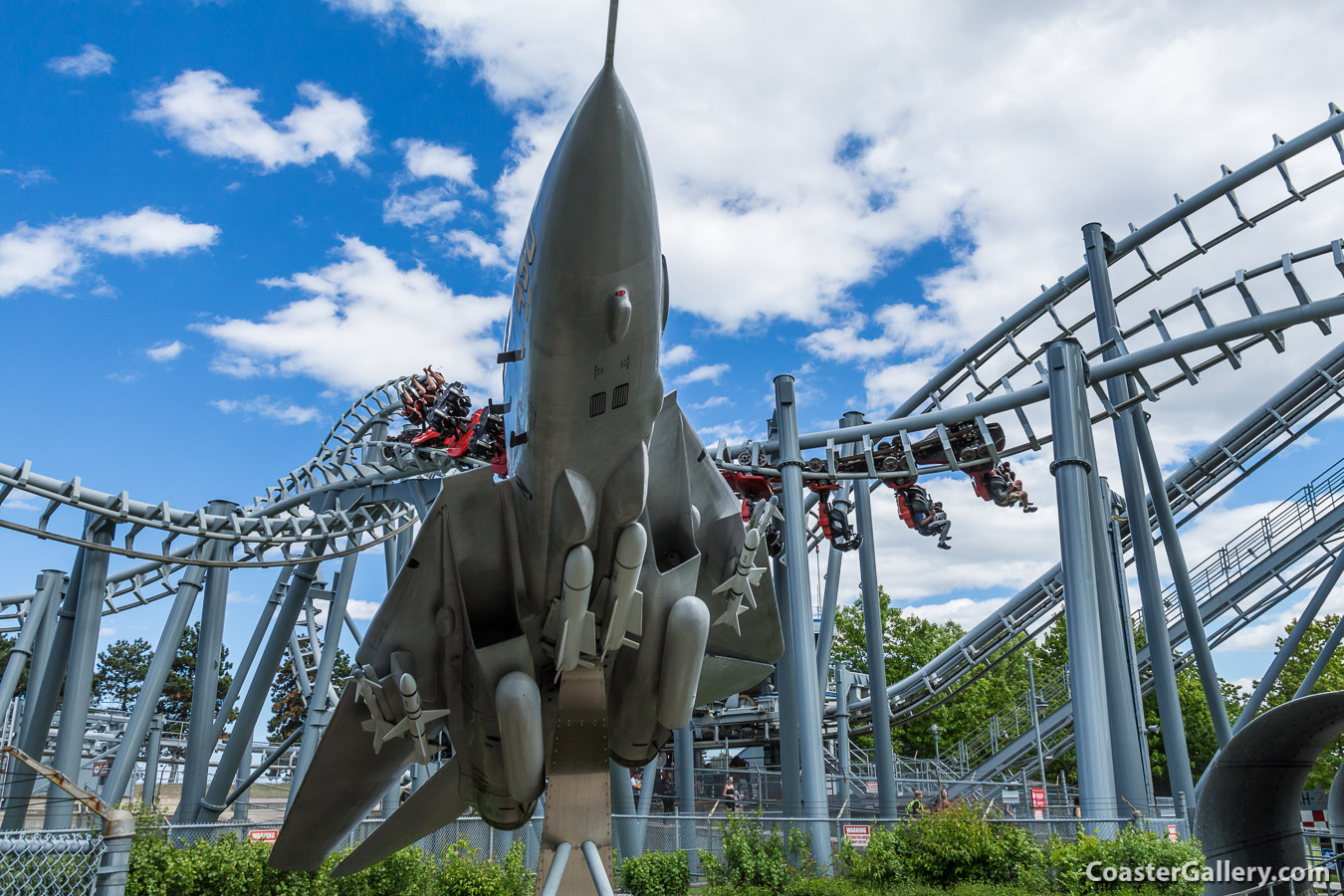 Pictures of the Top Gun Roller Coaster