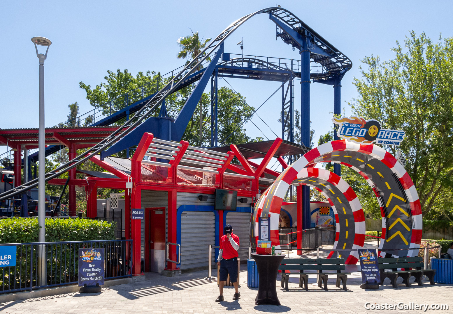 Great LEGO Race roller coaster at Legoland Florida