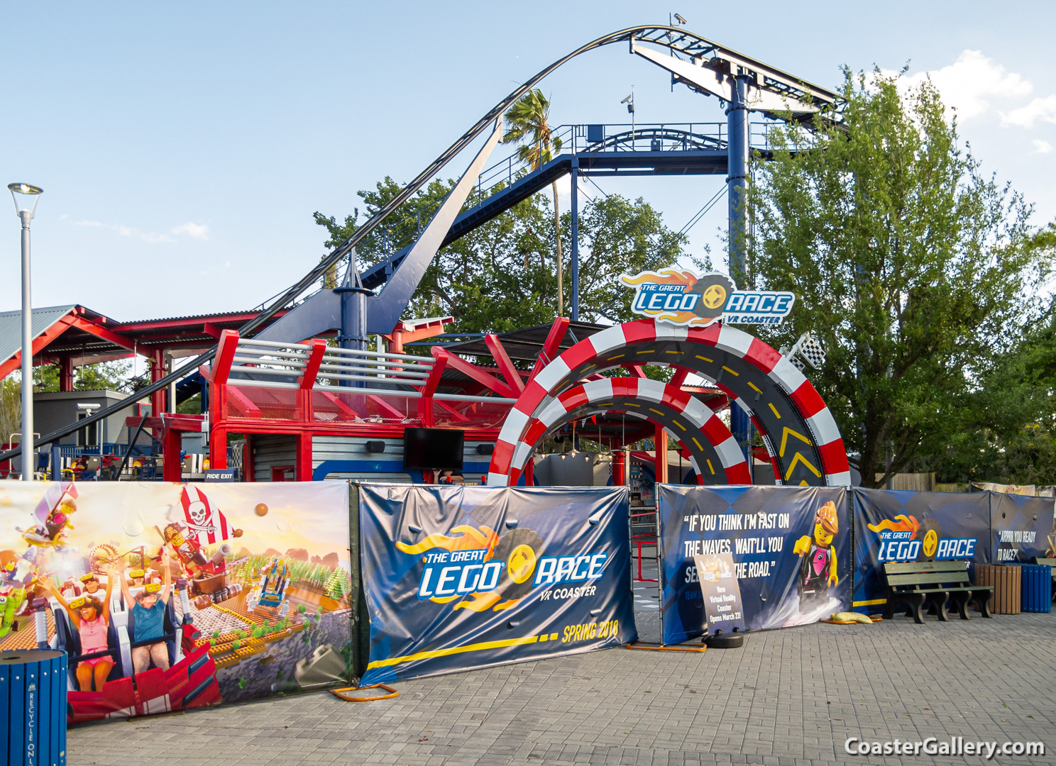 Great LEGO Race roller coaster at Legoland Florida