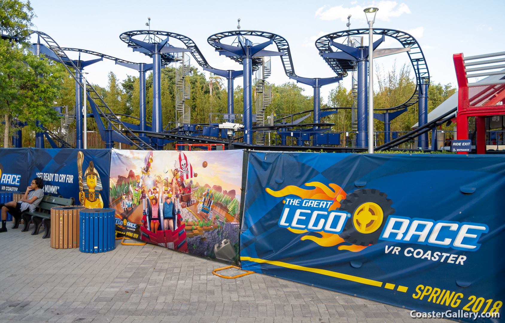 Great LEGO Race roller coaster at Legoland Florida