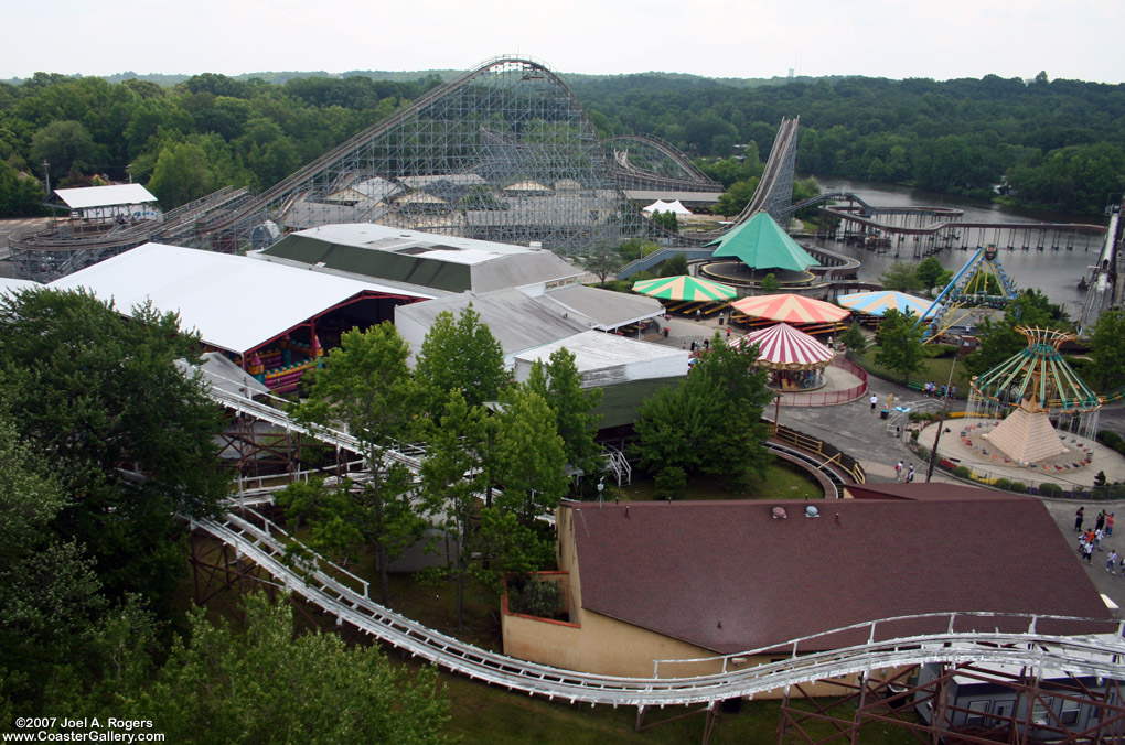 Lake Clementon and the King Neptune's Revenge log flume