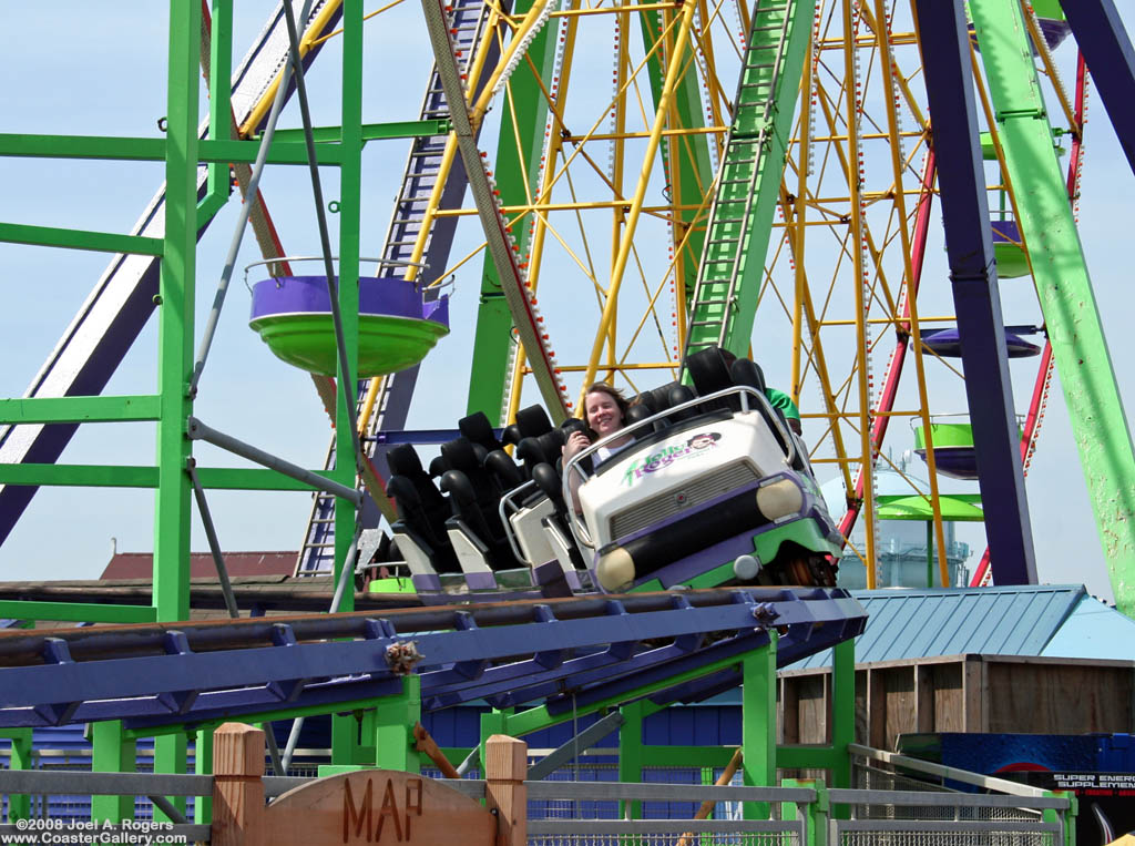 Looping Star roller coaster at Ocean City, Maryland