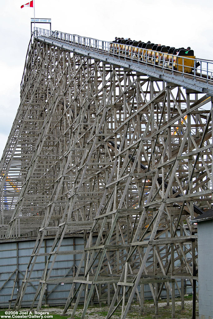 Wood roller coaster designed by Summers and built by PTC