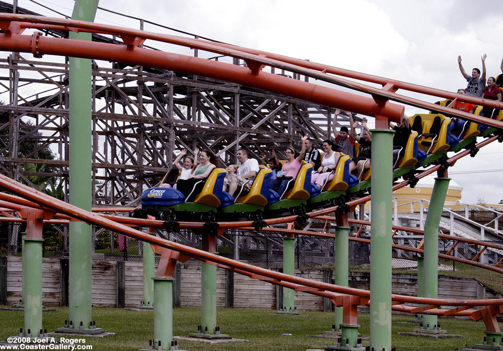 Family roller coaster and indoor dark ride at Legoland Florida