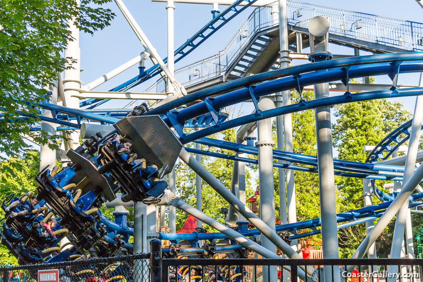 Silver Streak family inverted roller coaster at Canada's Wonderland near Toronto, Ontario, Canada