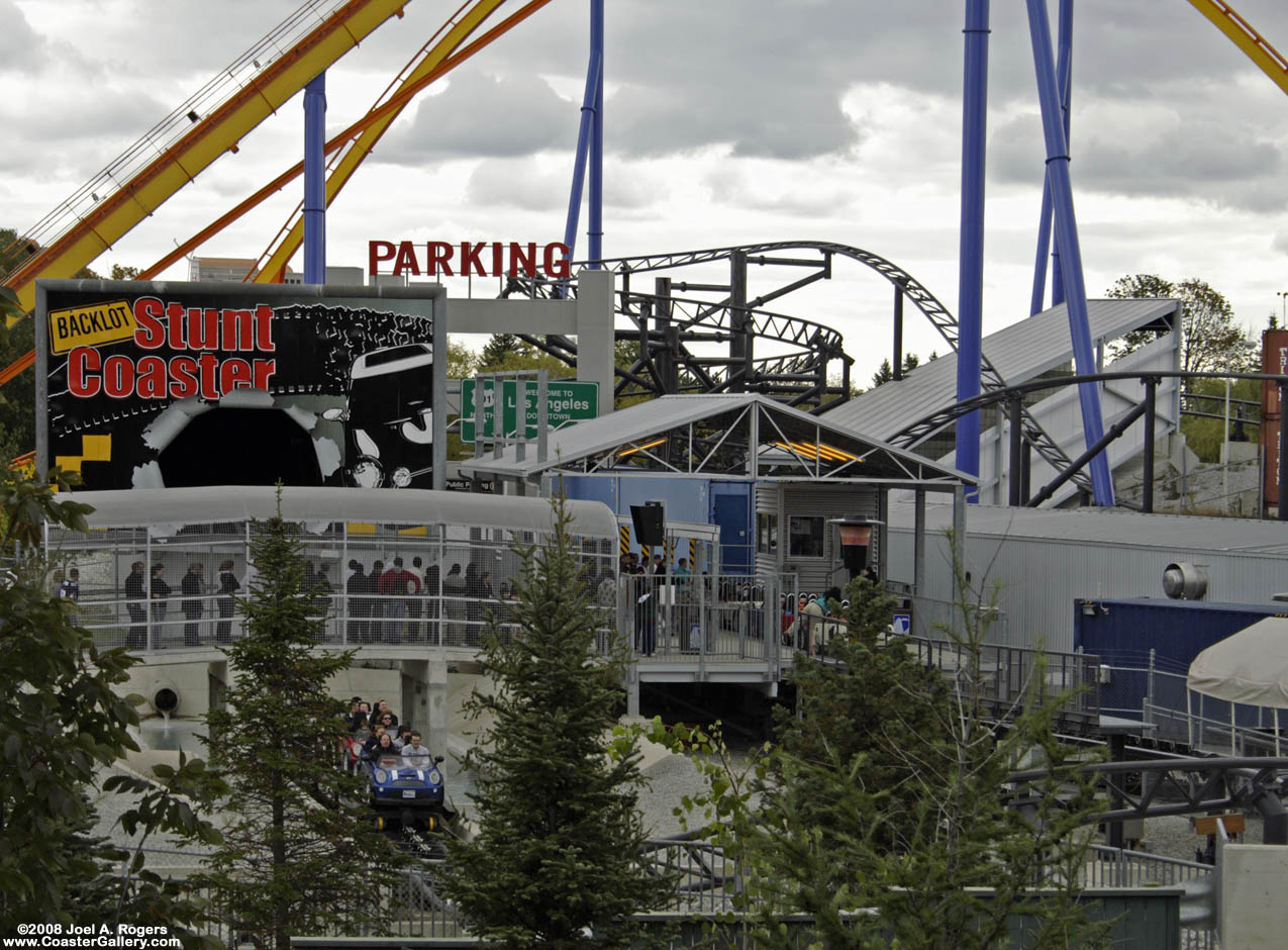 The Italian Job ride at a Paramount Park is now called the Back Lot Stunt Coaster