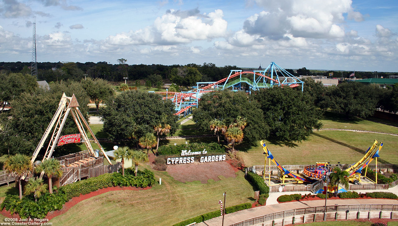 Aerial view of Cypress Gardens